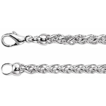 Sterling 4 mm Wheat 16" Chain