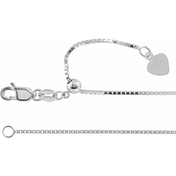 14K .85 mm Adjustable Box 16-22" Chain