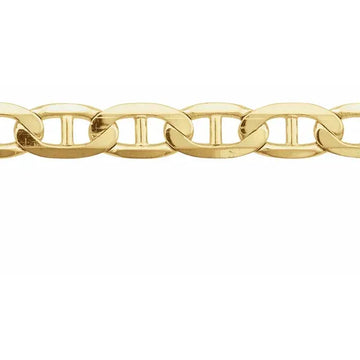 14K 4.5 mm Curbed Anchor Chain