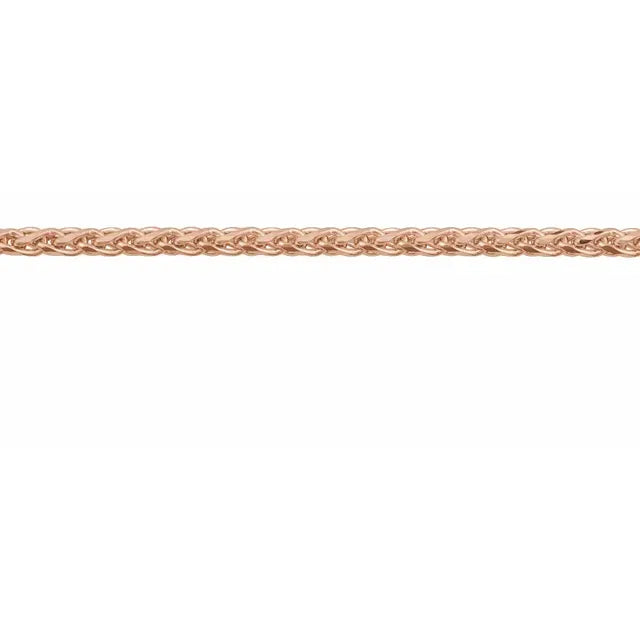 14K 1.5 mm Diamond-Cut Wheat Chain