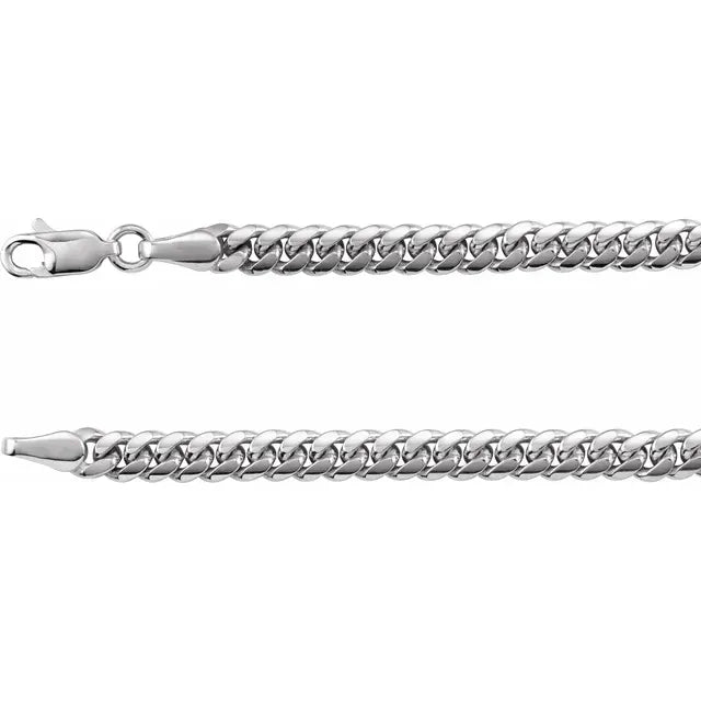 14K 3.3 mm Cuban Link Curb 18" Chain