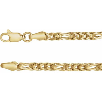 14K 3.2 mm Franco 18" Chain
