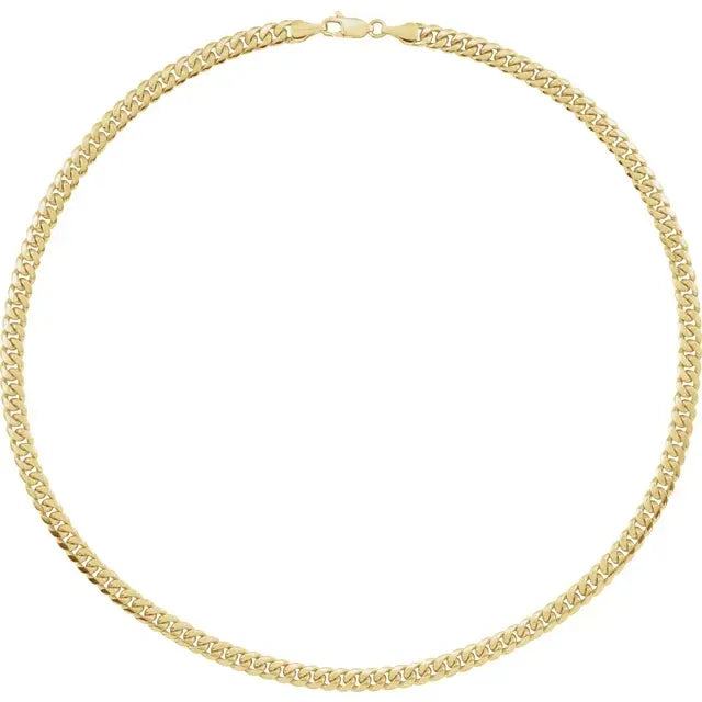 14K 5 mm Miami Cuban Curb 18" Chain